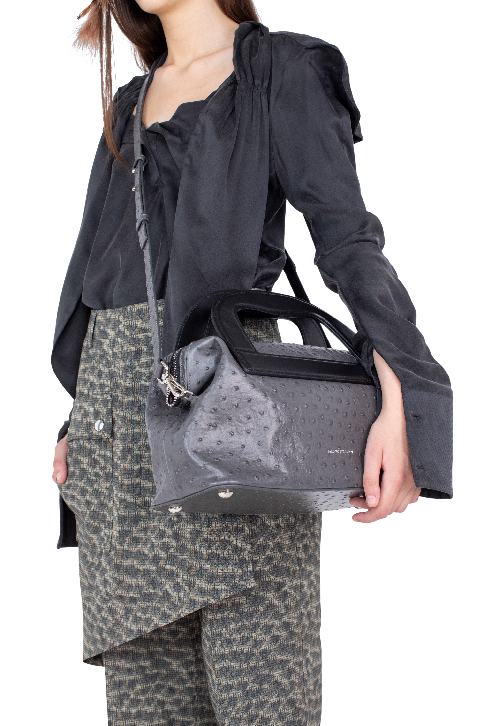 Kiko Kostadinov Bags ISADORA Bag sac Smokey Grey OS en cuir italien