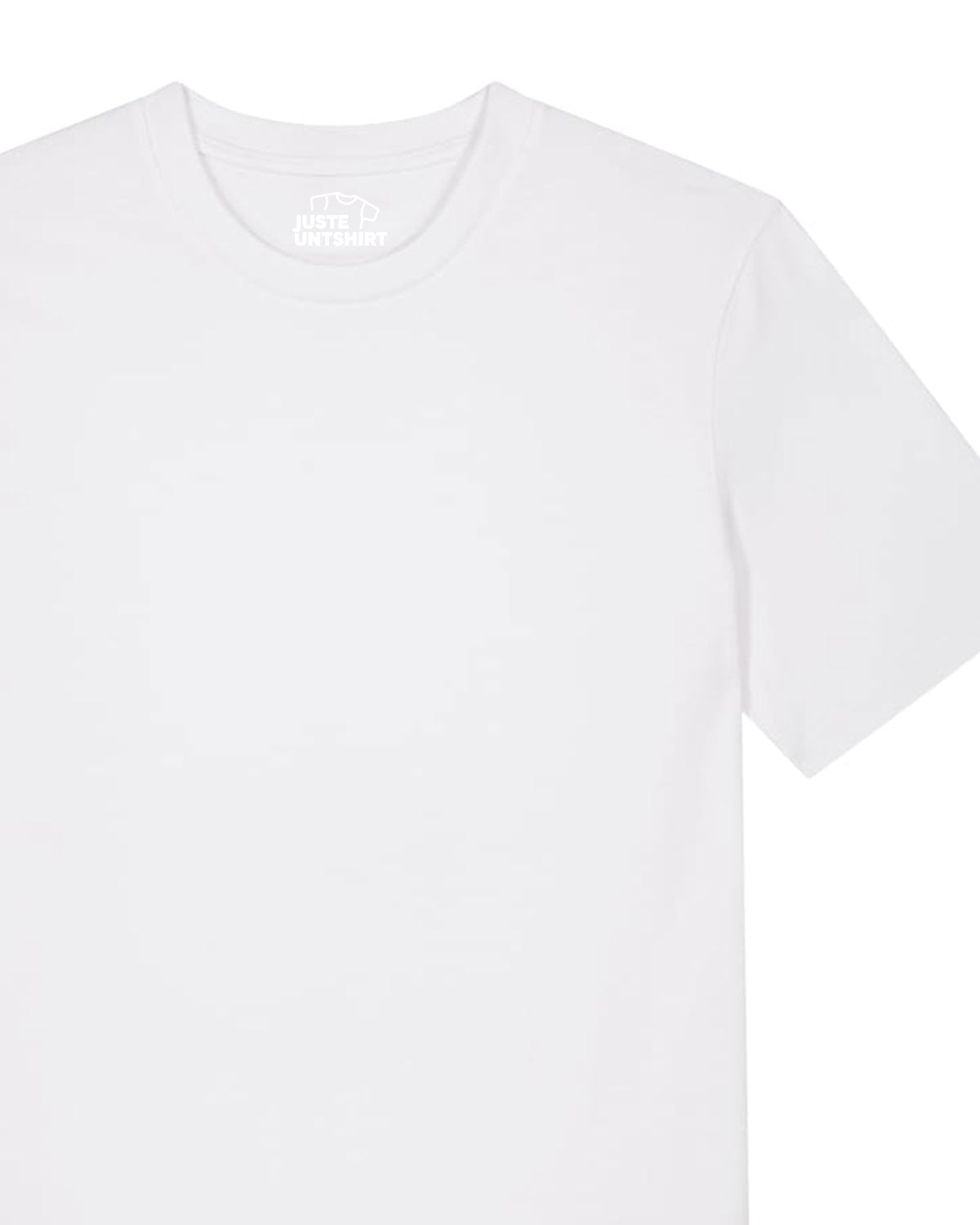 Juste Un T-shirt Personnalisation Personnalisé t-shirt blanc brodé en coton bio