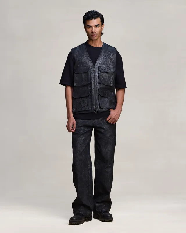 COUNTRYMADE Jackets CORRODE TAR UTILITY VEST gilet denim taille S à XXL