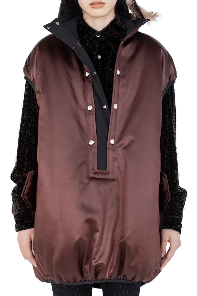 Kiko Kostadinov Knitwear AUK Pullover Gilet gilet Burnt Umber réversible