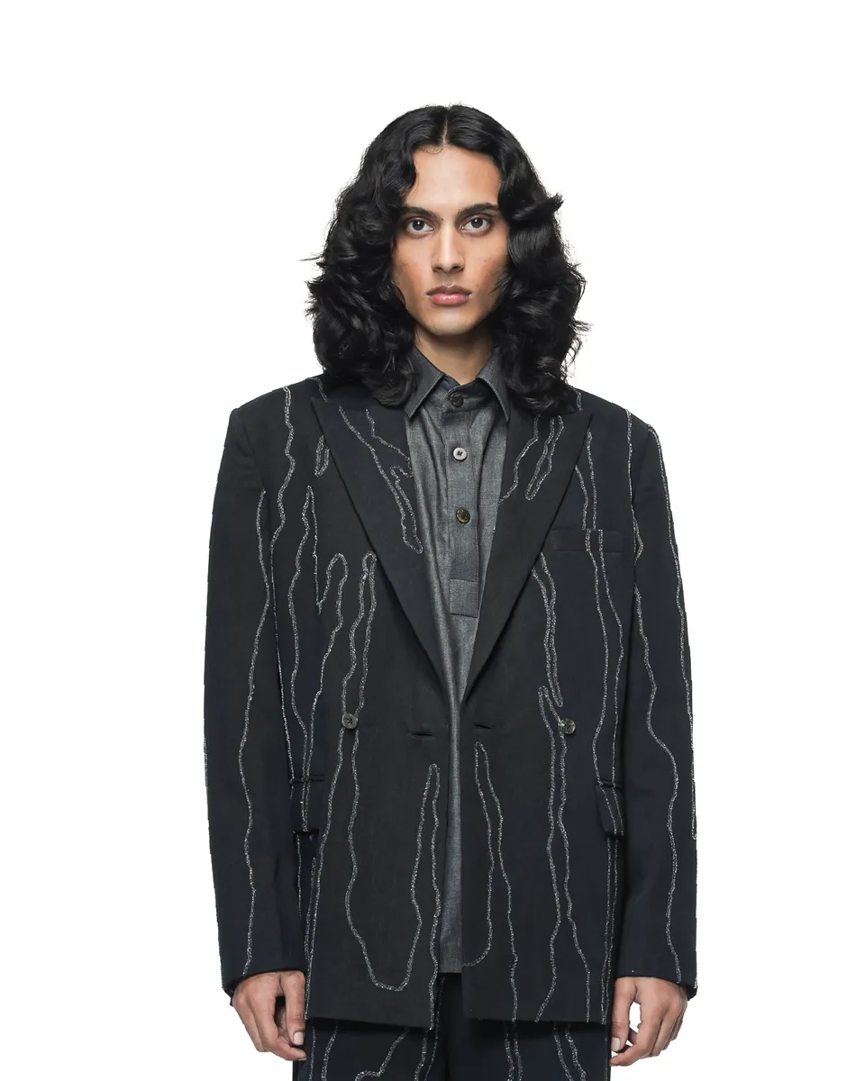 COUNTRYMADE Jackets Molten Trail Embroidered Blazer blazer denim brodé