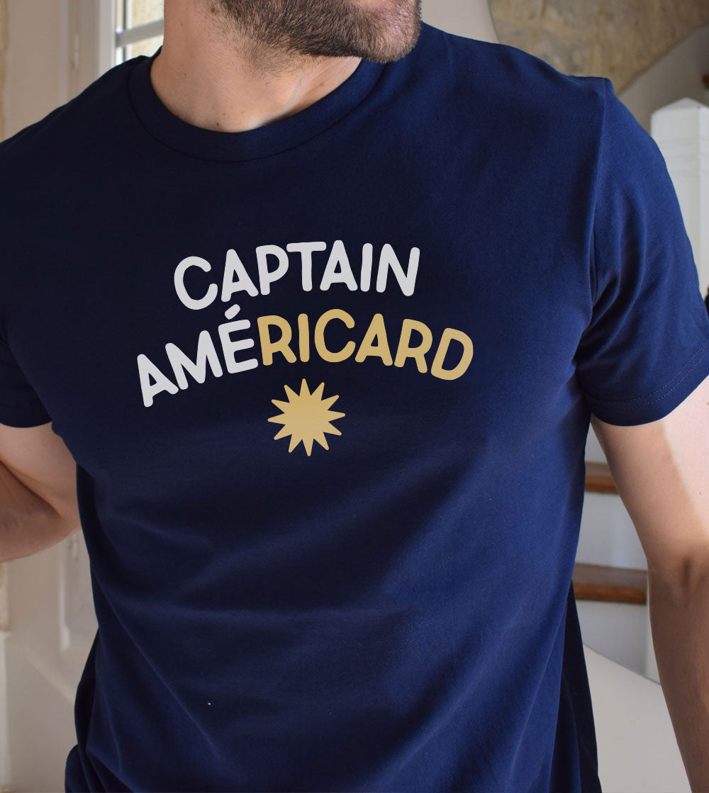 Juste Un T-shirt T-shirts Imprimés Captain Américard T-shirt homme