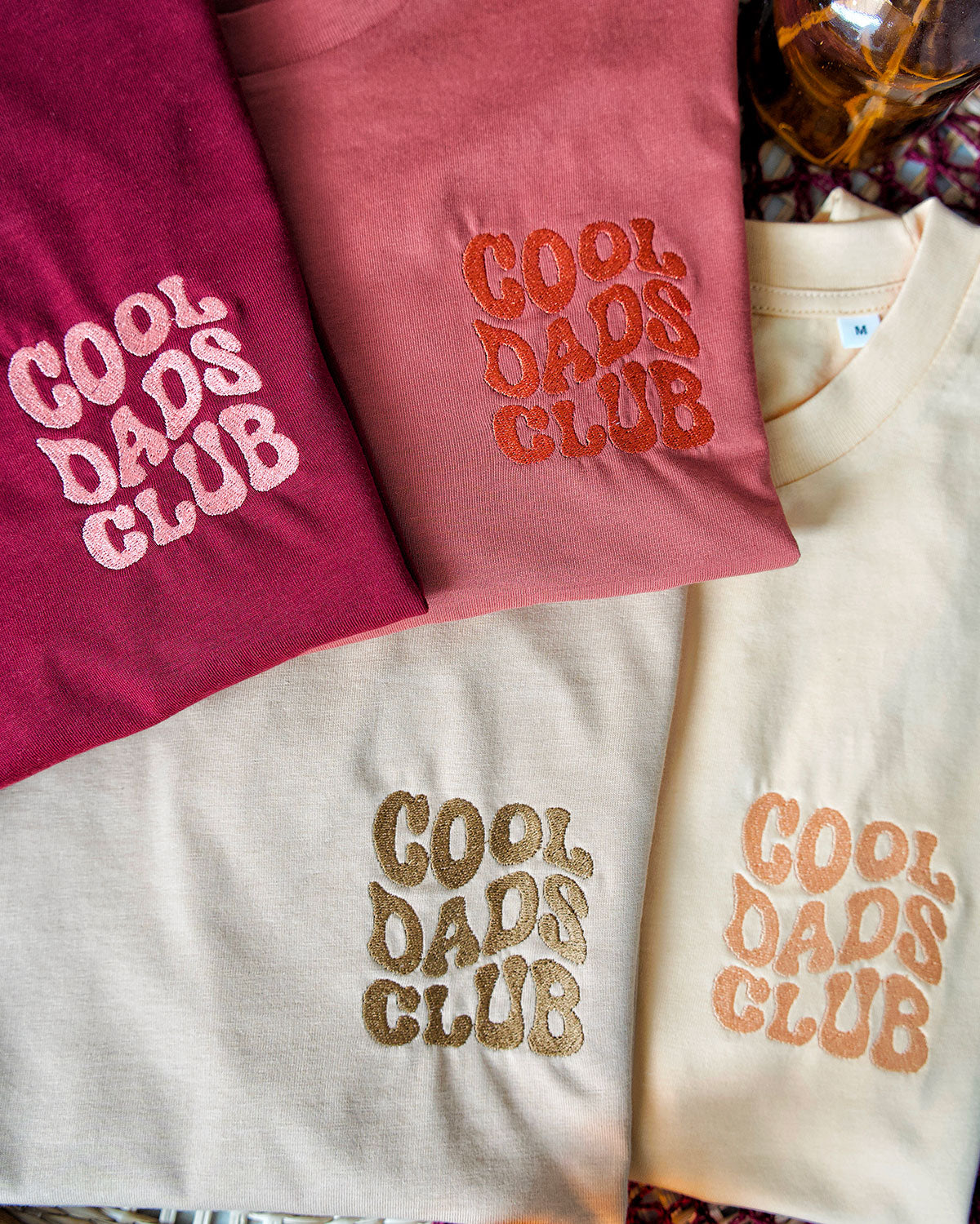 Juste Un T-shirt T-shirts Brodés Cool Dads Club t-shirt homme coton bio