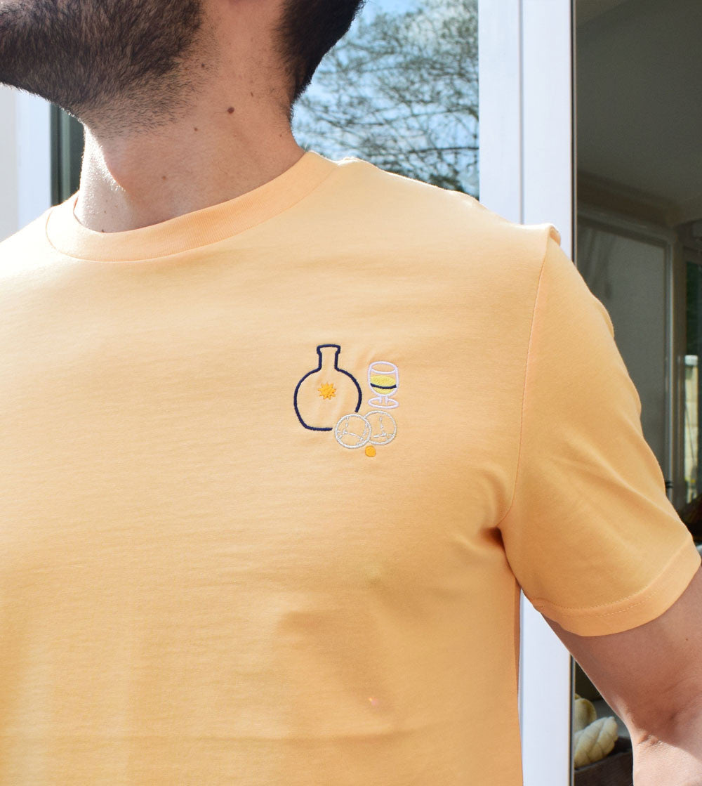 Juste Un T-shirt T-shirts Brodés La Pétanque des vacances t-shirt coton bio