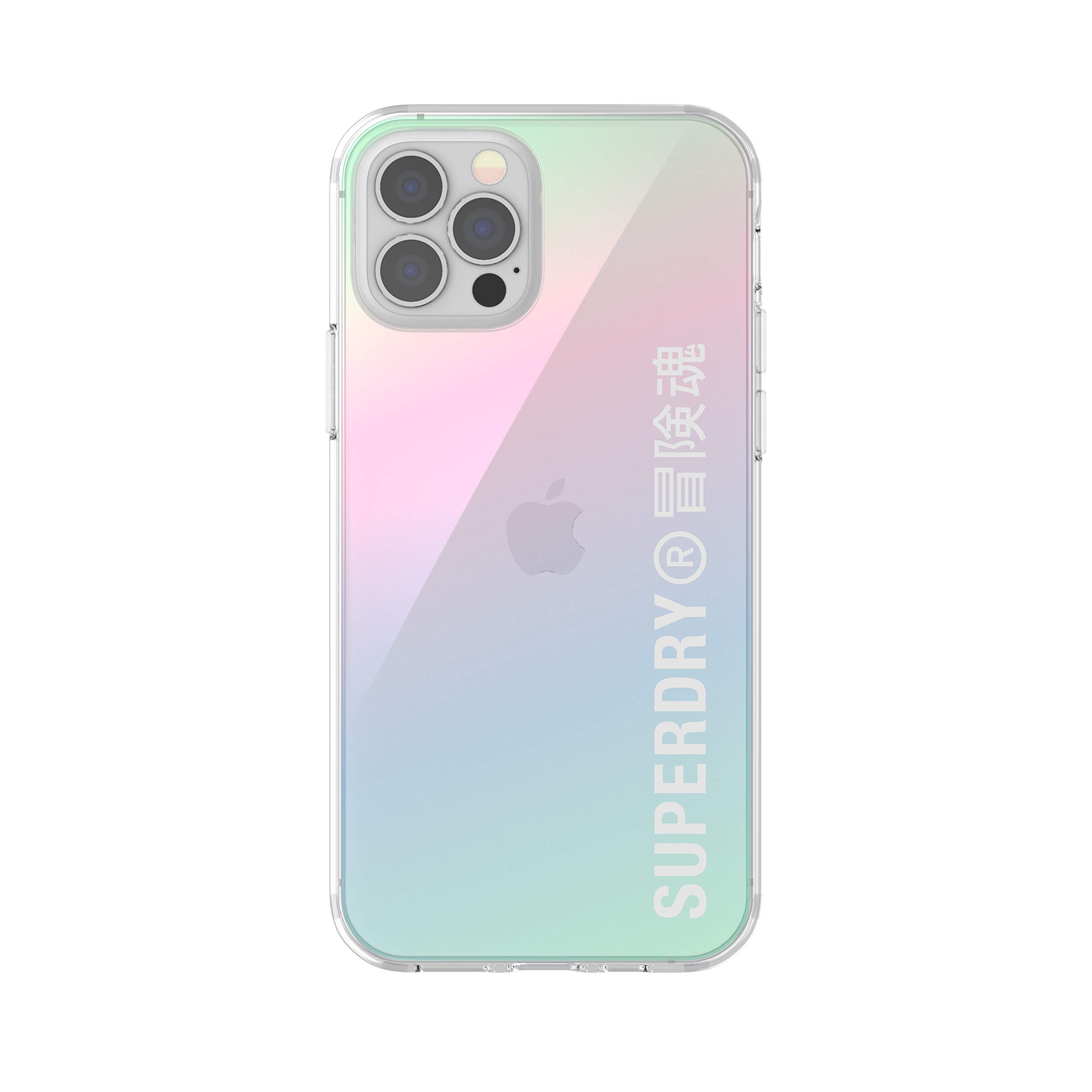 Superdry Coques de Protection coque iPhone 12/12 Pro holographique transparente
