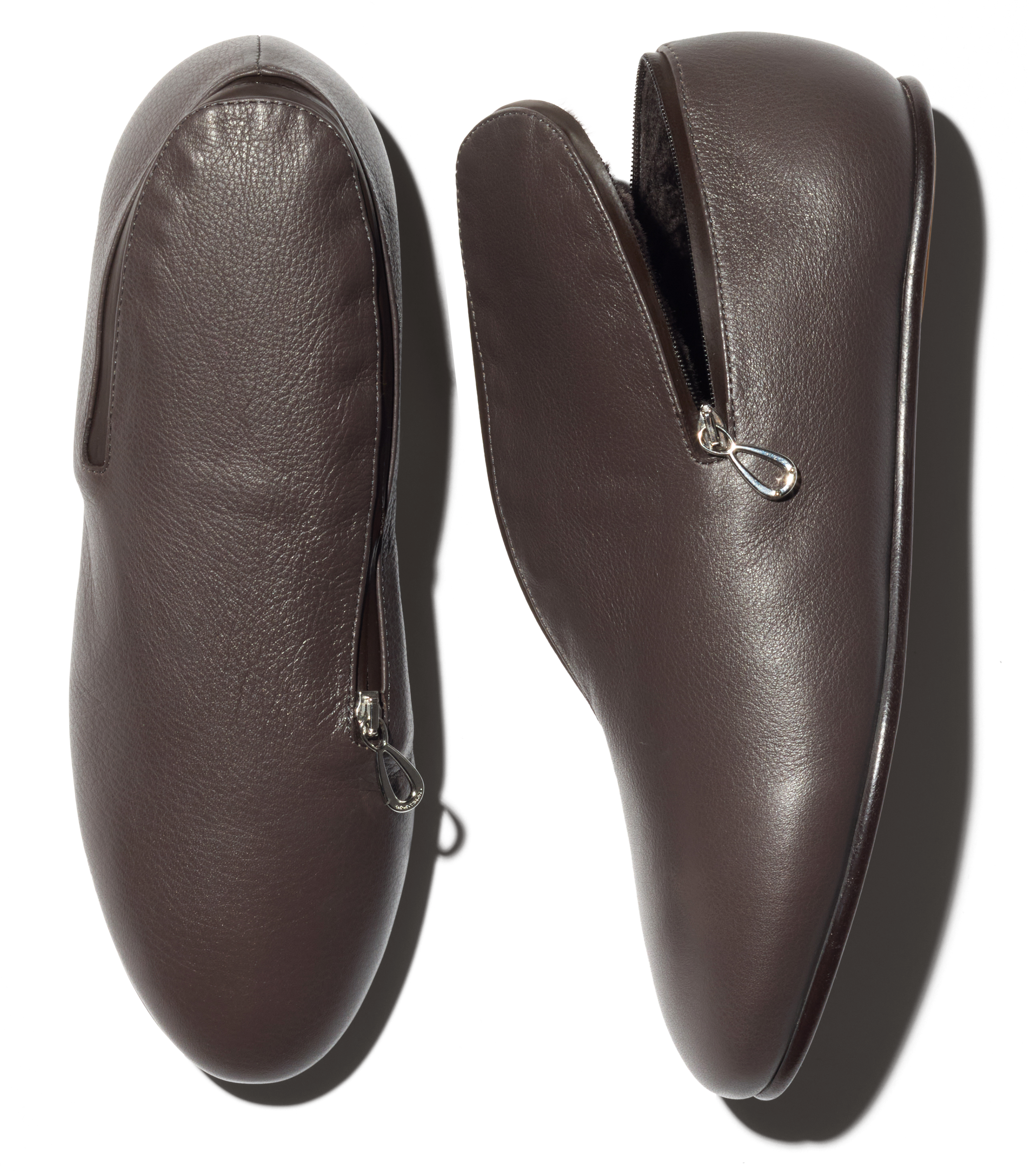 Kiko Kostadinov Shoes PETREL Shearling-Lined Loafers mocassins noirs en cuir