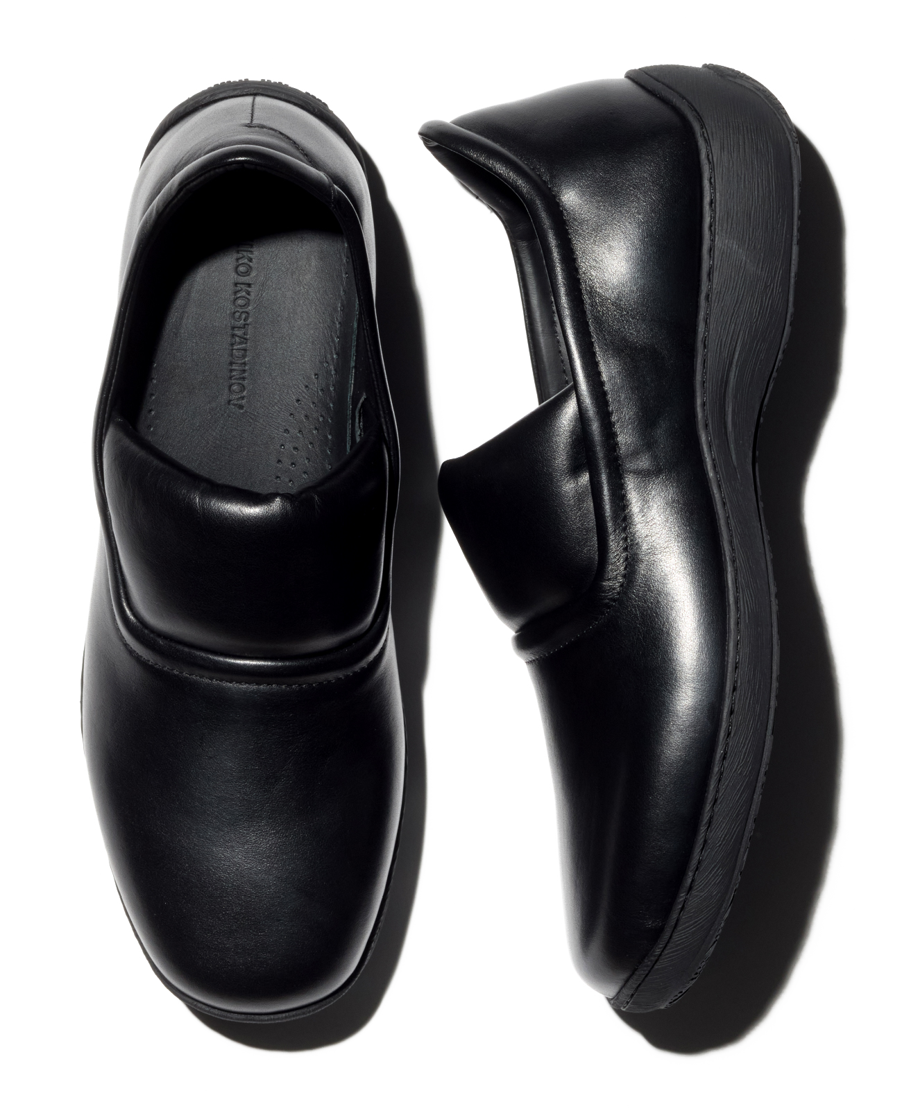 Kiko Kostadinov Shoes LAAN Loafers mocassins Black en cuir de veau