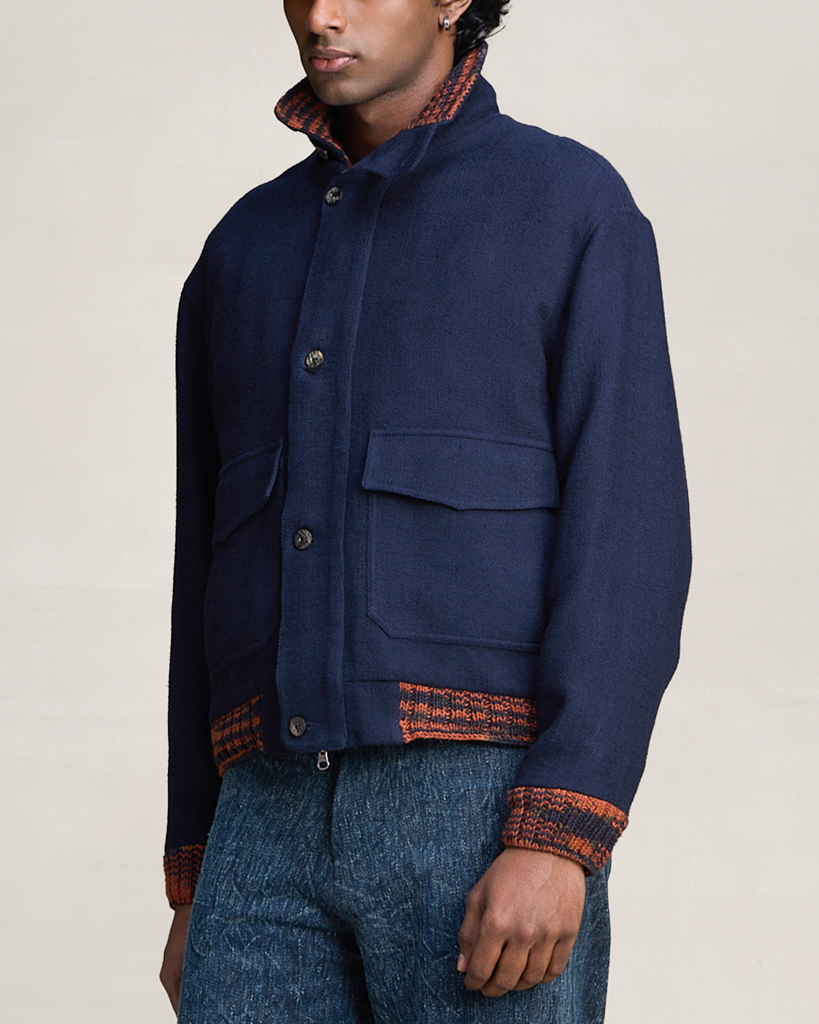 COUNTRYMADE Jackets MELTING SEAMS JACKET veste bomber chevrons détails crochet