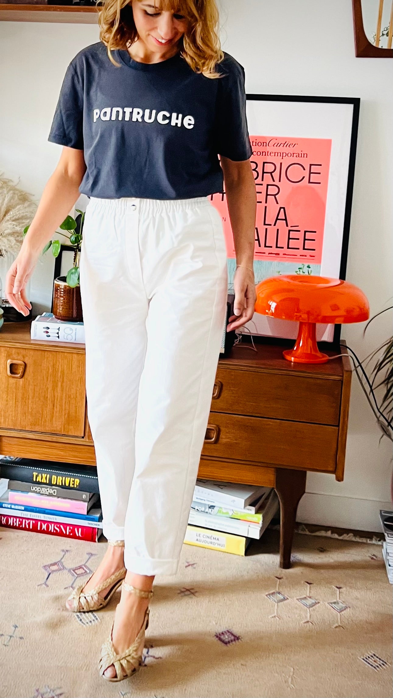 PANTRUCHE Pantalons Pantalon GIPSY blanc taille XS coton carotte