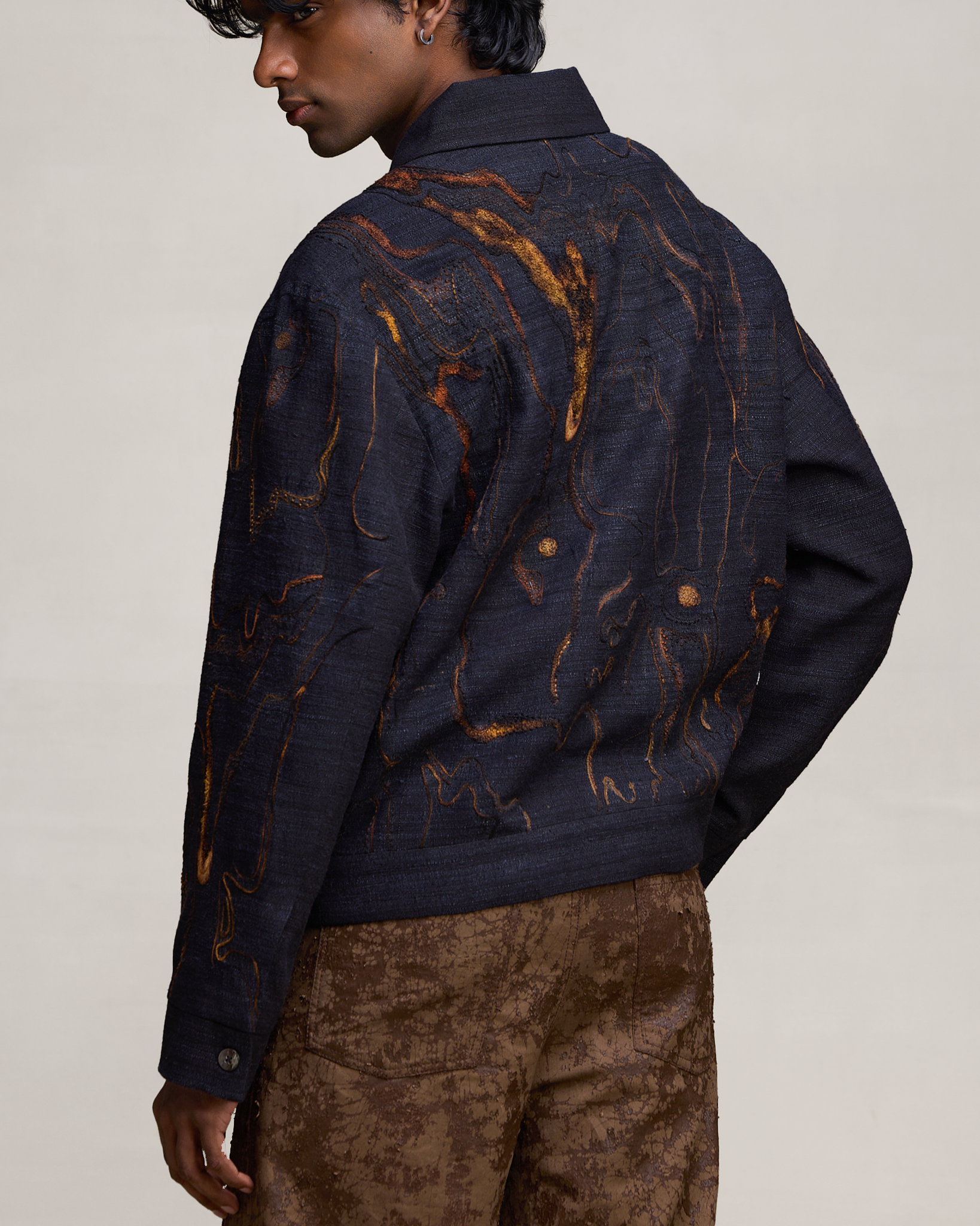 COUNTRYMADE Jackets Fading Cemofalge Jacket veste en soie Eri brodée