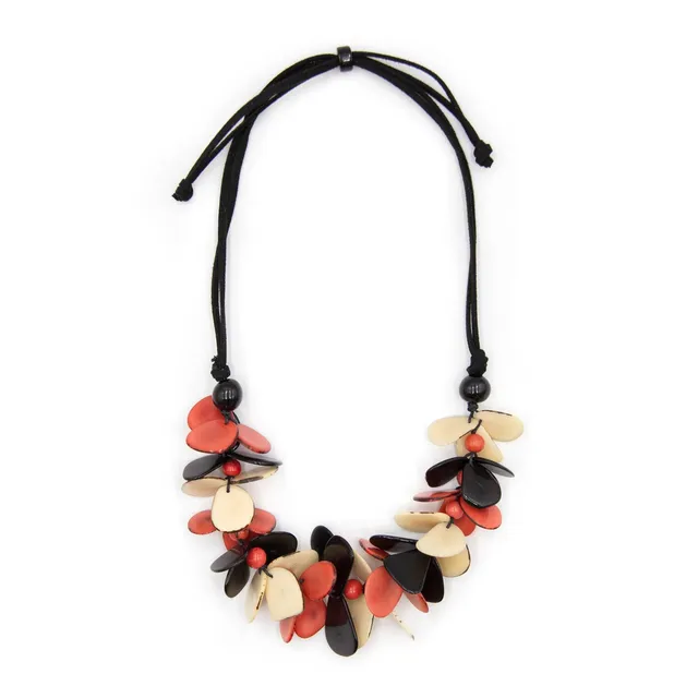 Sourire Multicolore Colliers Collier Mariposa en ivoire végétal tagua