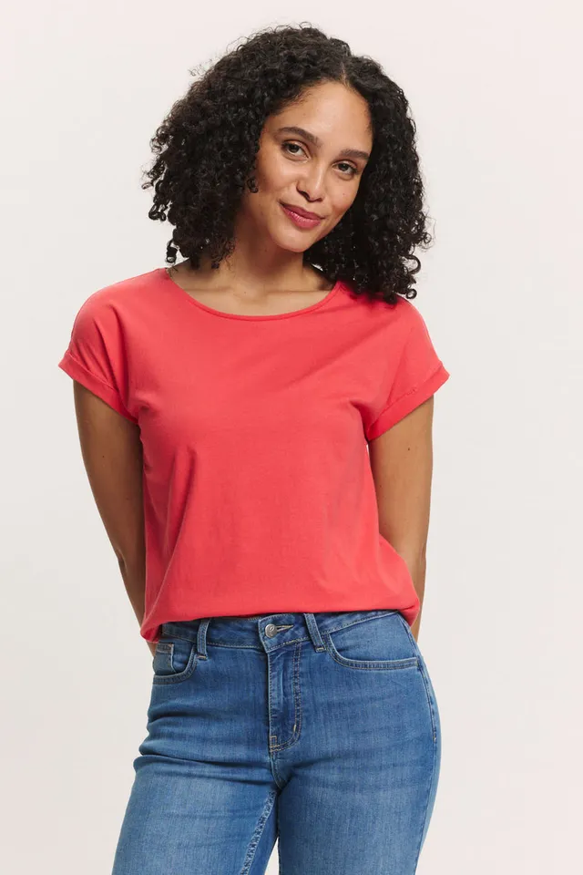 Sourire Multicolore Tops Theaa tee-shirt corail coton bio XS à L