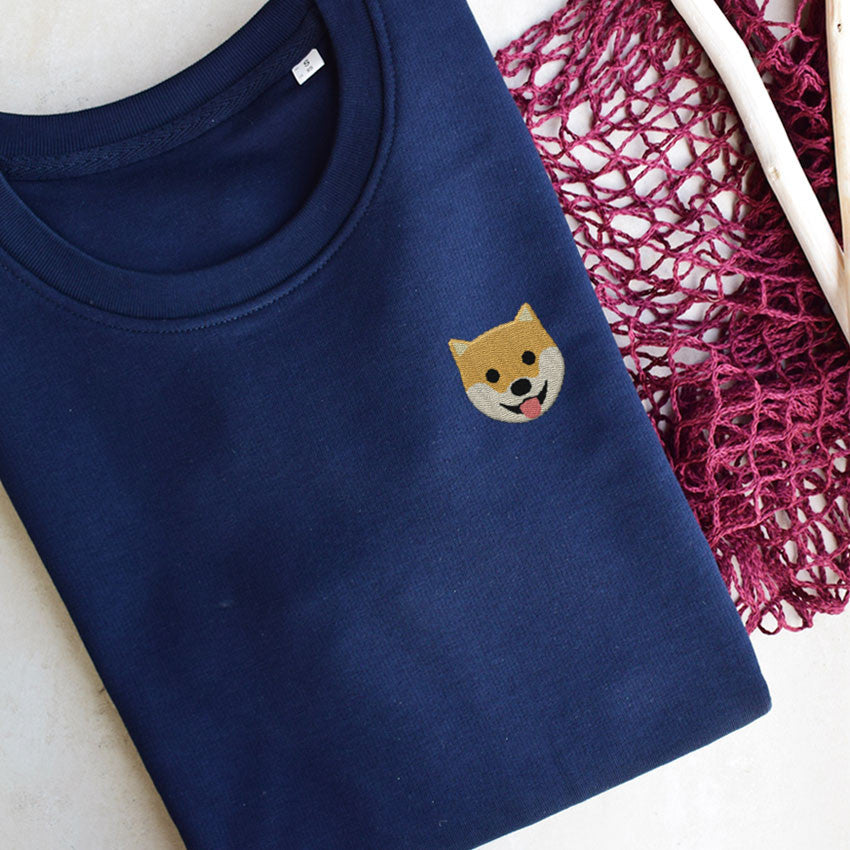 Juste Un T-shirt Sweats Brodés Shiba sweat brodé