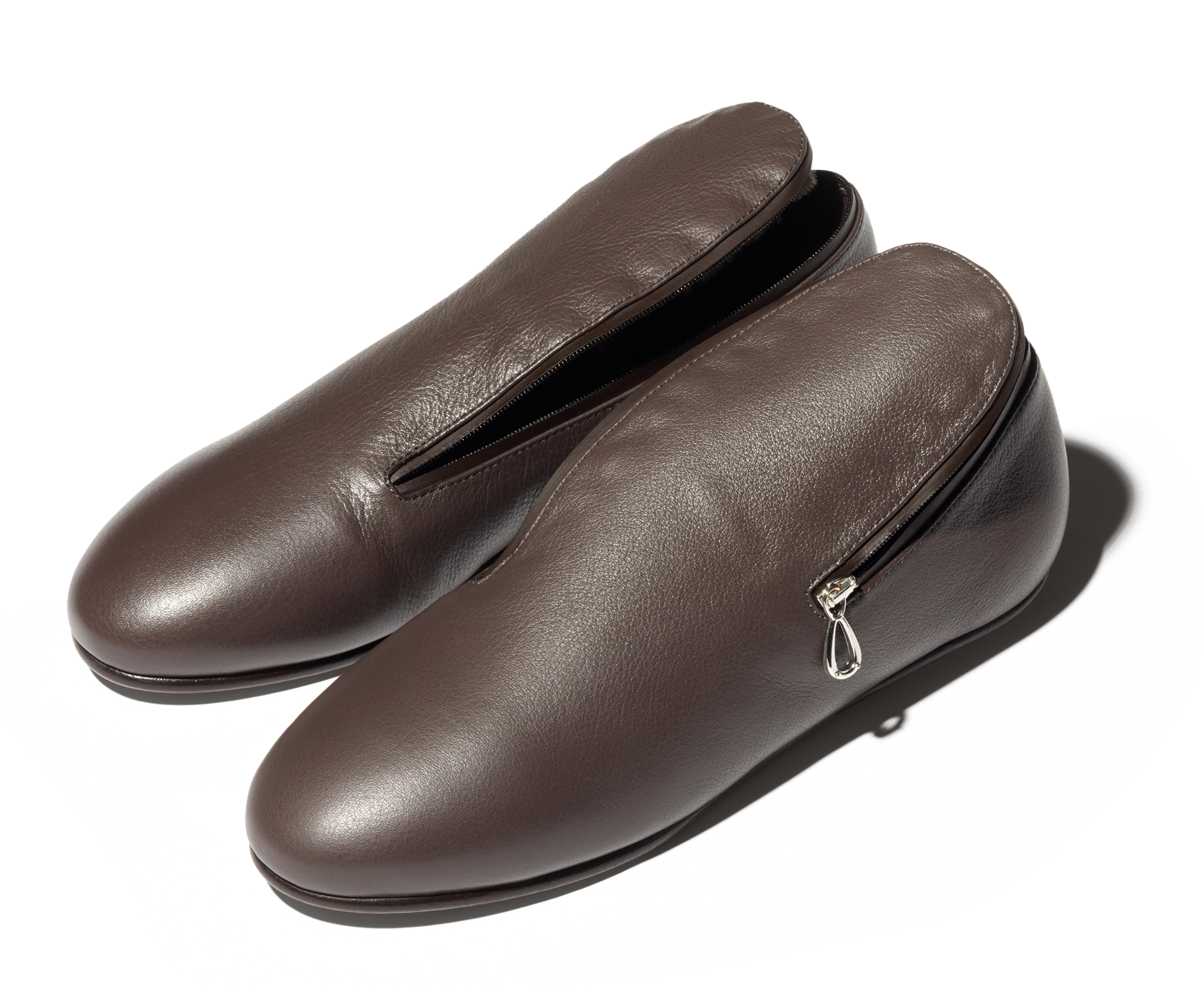 Kiko Kostadinov Shoes PETREL Shearling-Lined Loafers mocassins noirs en cuir