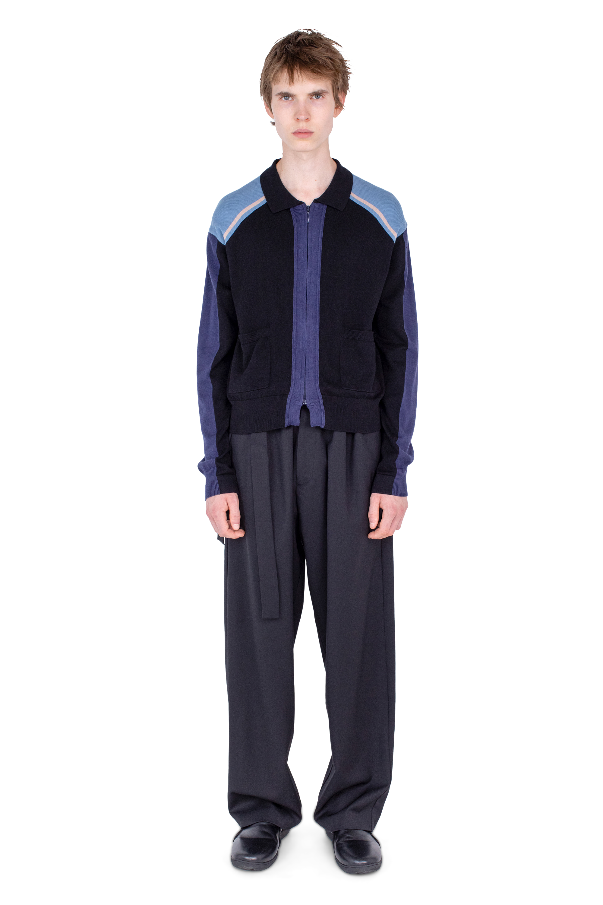 Kiko Kostadinov Knitwear MUNNO Knit Cardigan cardigan Phantom Black coton