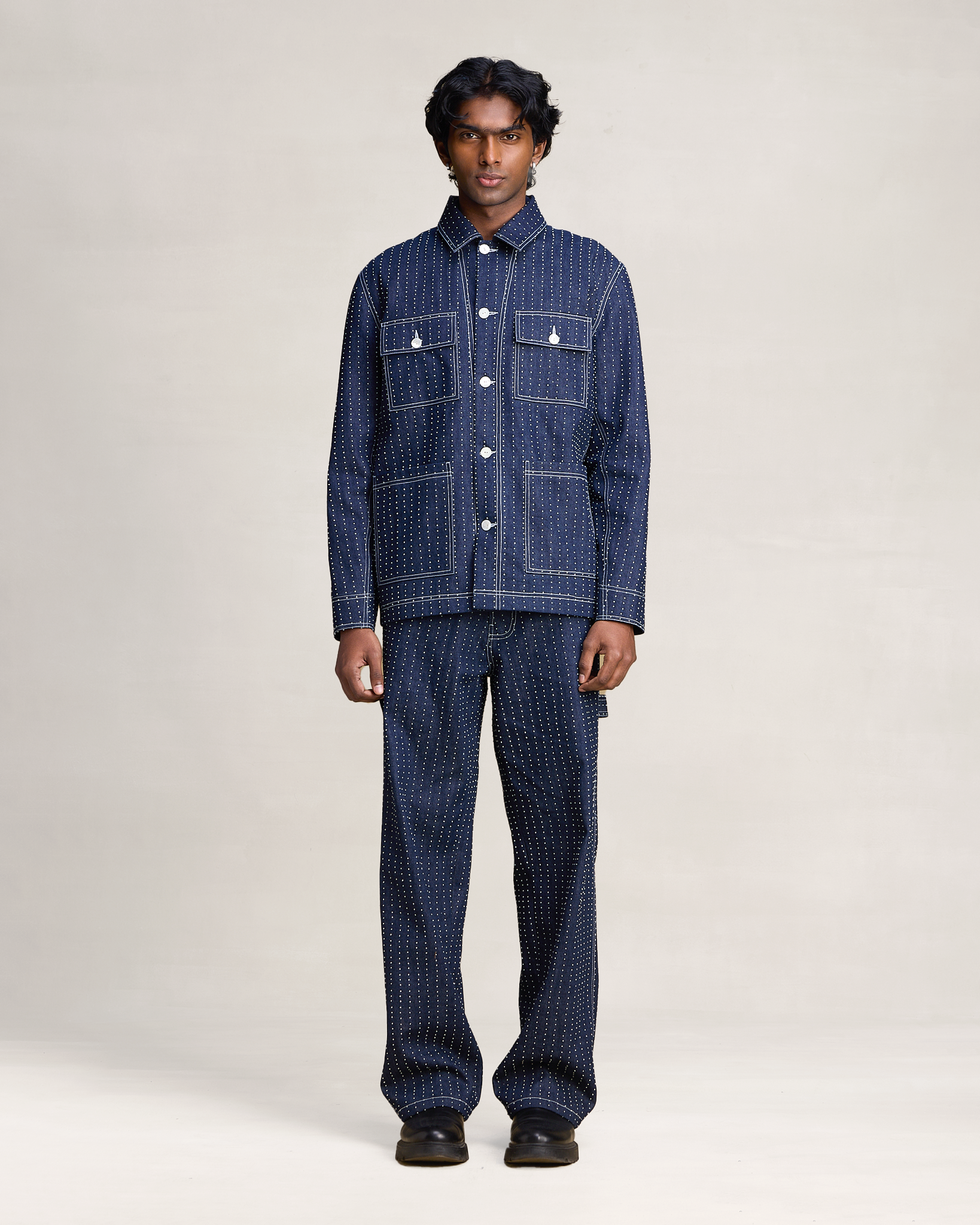 COUNTRYMADE Jackets HICKORY WORKWEAR JACKET veste en jean brodée