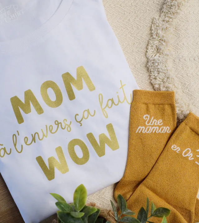 Juste Un T-shirt T-shirts Imprimés Mom ça fait WOW coffret cadeau