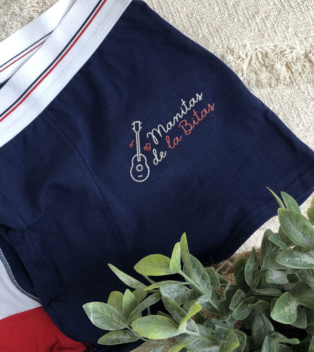 Juste Un T-shirt Boxers Manitas de la Bitas boxer brodé