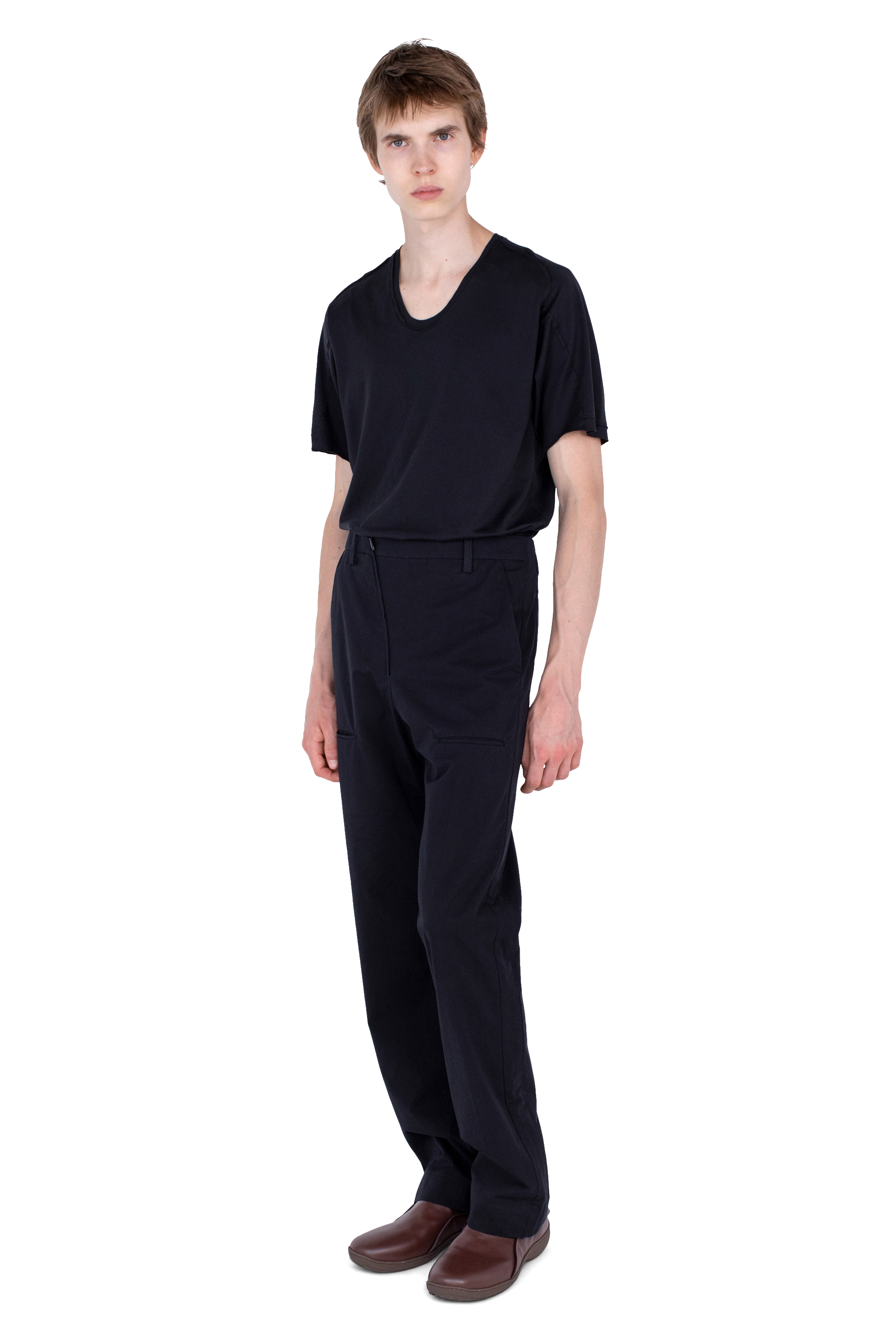 Kiko Kostadinov Bottoms GRAATSMA Trouser pantalon Shadow Black coton bio