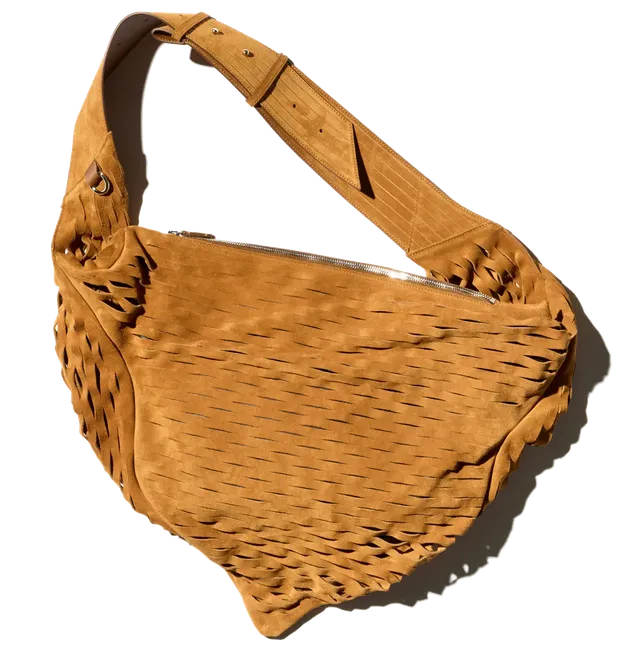 Kiko Kostadinov Bags FIORE Twisted Bag sac Caramel nubuck cuir