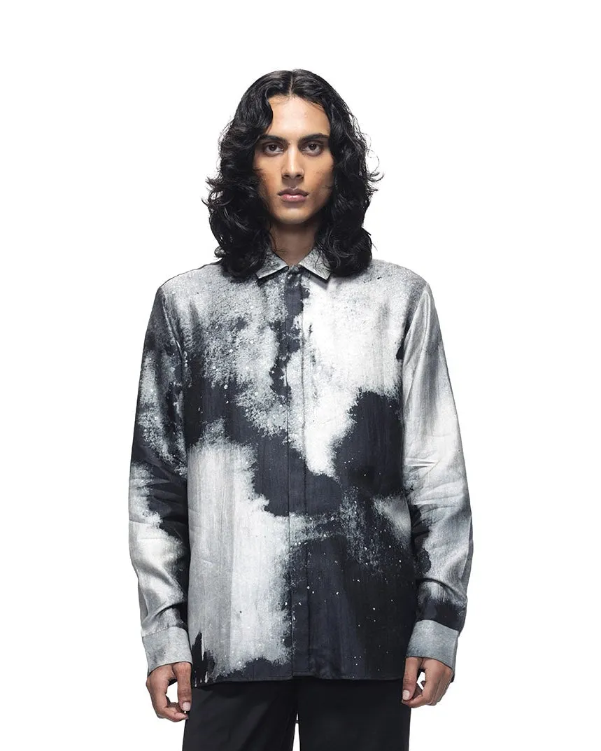 COUNTRYMADE Shirts Burnt Metal Shirt chemise en soie imprimée
