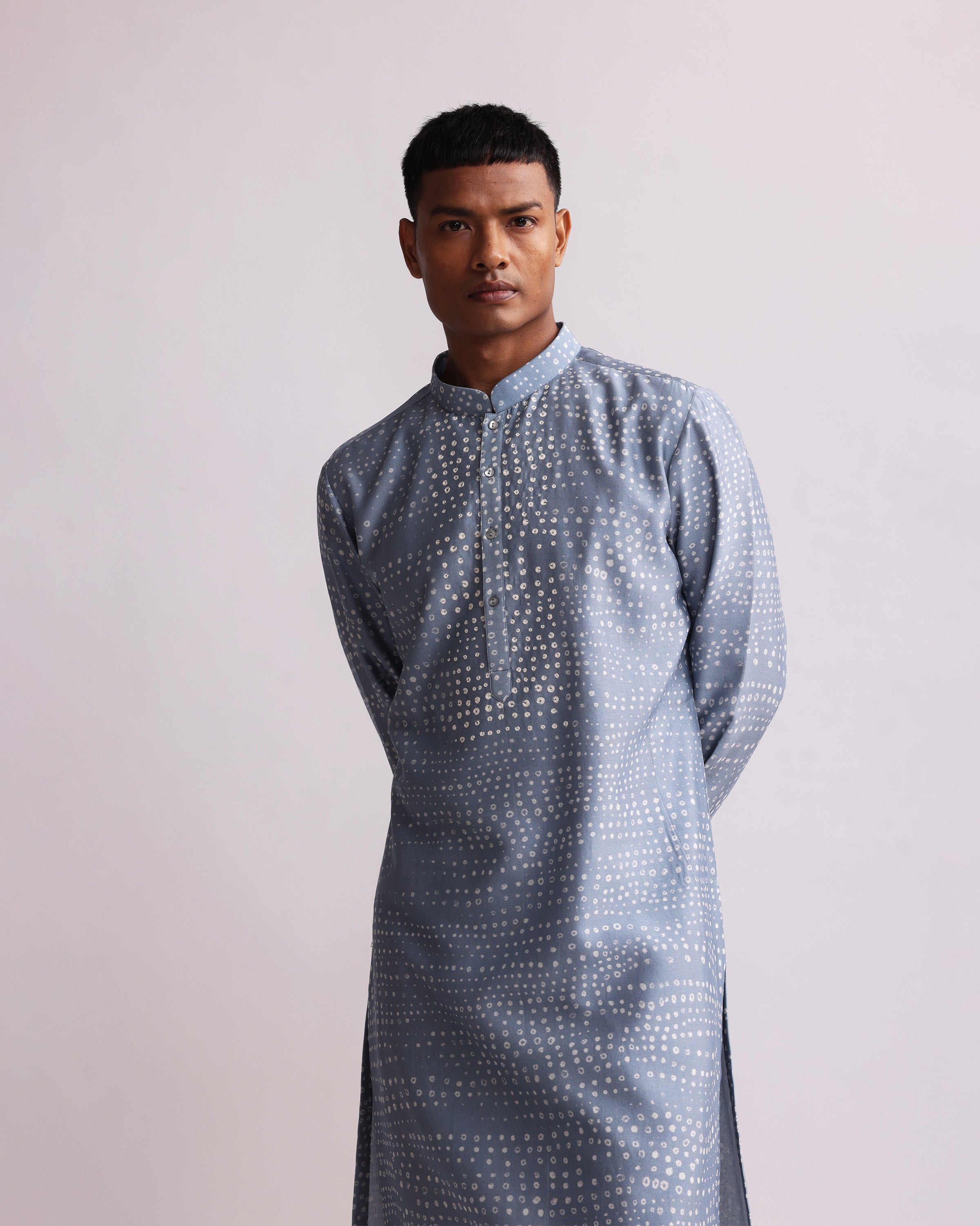 COUNTRYMADE Kurtas ABORIGINAL PRINT KURTA kurta long imprimé en soie