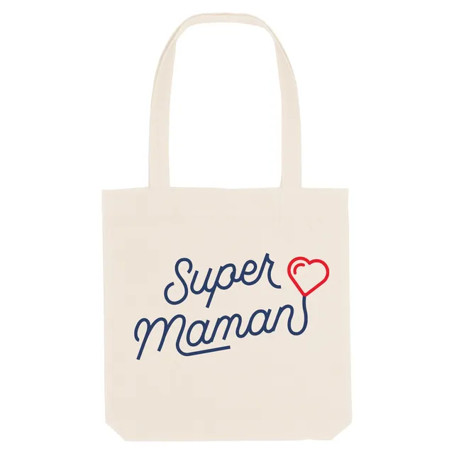 Juste Un T-shirt Tote Bags Super Maman tote bag
