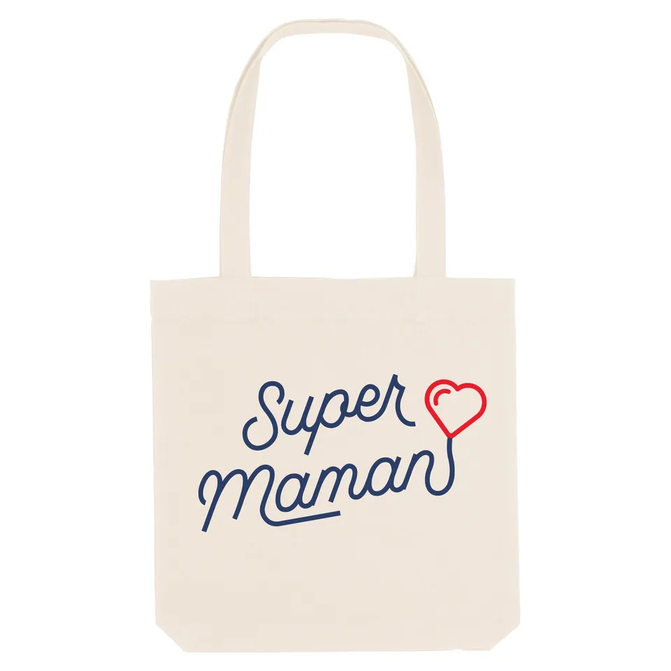Juste Un T-shirt Tote Bags Super Maman tote bag