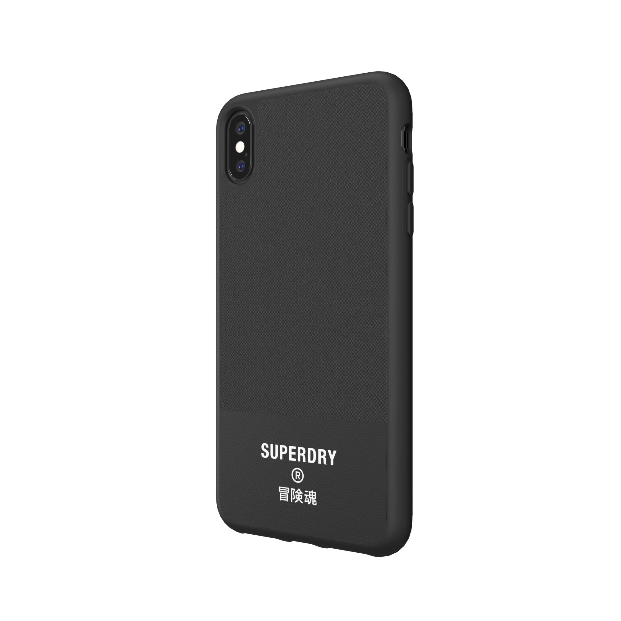 Superdry Coques de Protection iPhone XS Max coque toile noire