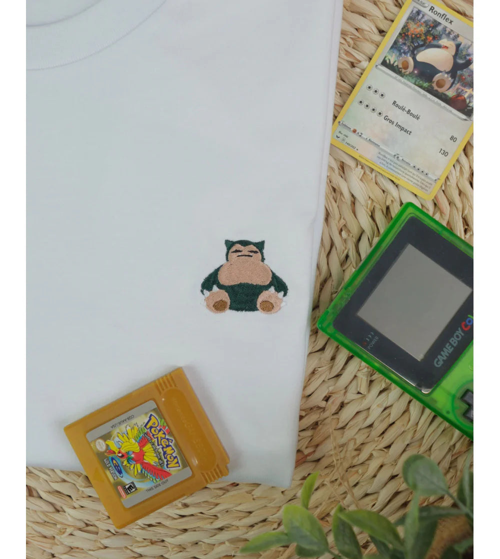 Juste Un T-shirt T-shirts Enfants Ronflex T-shirt brodé coton bio