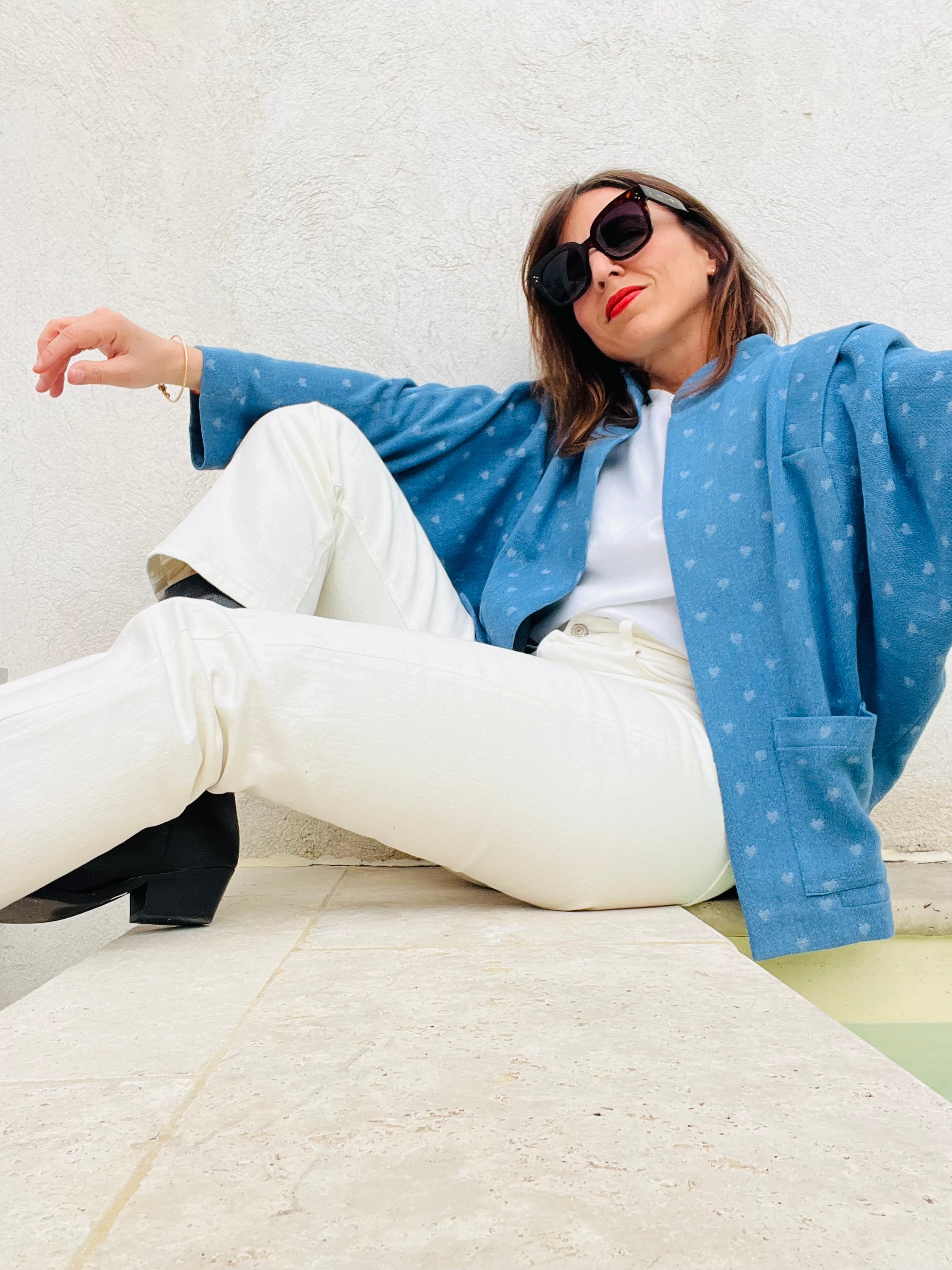 PANTRUCHE Vestes Veste PIA denim coeur veste chambray coton