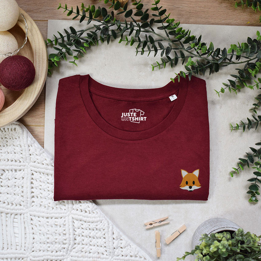 Juste Un T-shirt T-shirts Brodés Renard t-shirt brodé