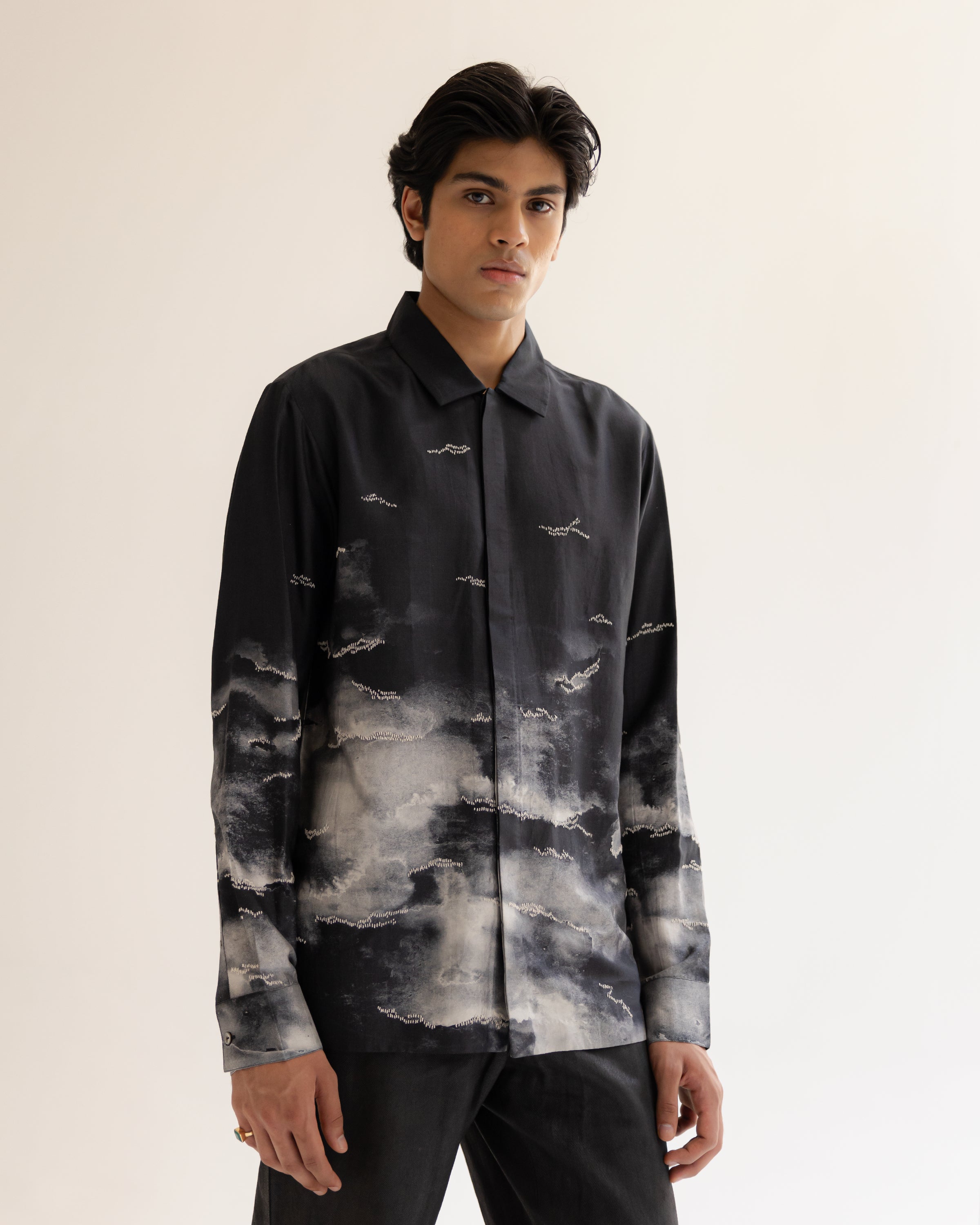 COUNTRYMADE Shirts Smoke Cloud Shirt chemise soie sur mesure