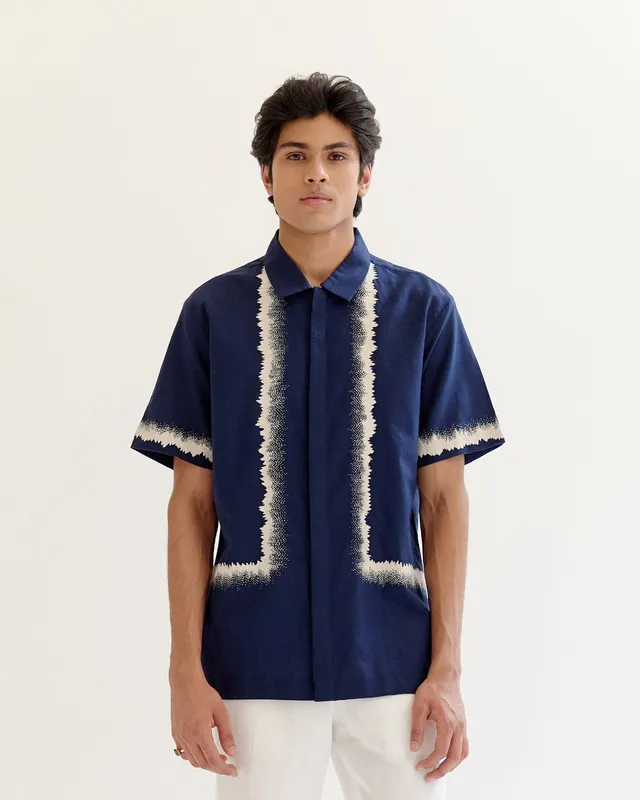 COUNTRYMADE Shirts Dust Trail Contour Shirt chemise en lin brodée