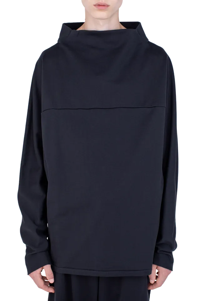 Kiko Kostadinov Tops VELEKA Pullover pull Charcoal coton biologique