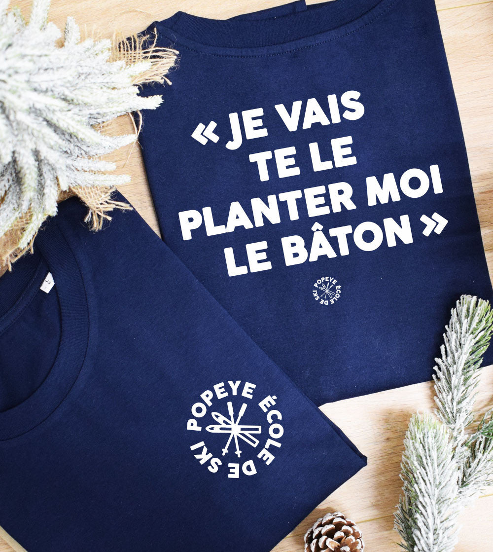 Juste Un T-shirt T-shirts Imprimés Le planté de bâton T-shirt ski