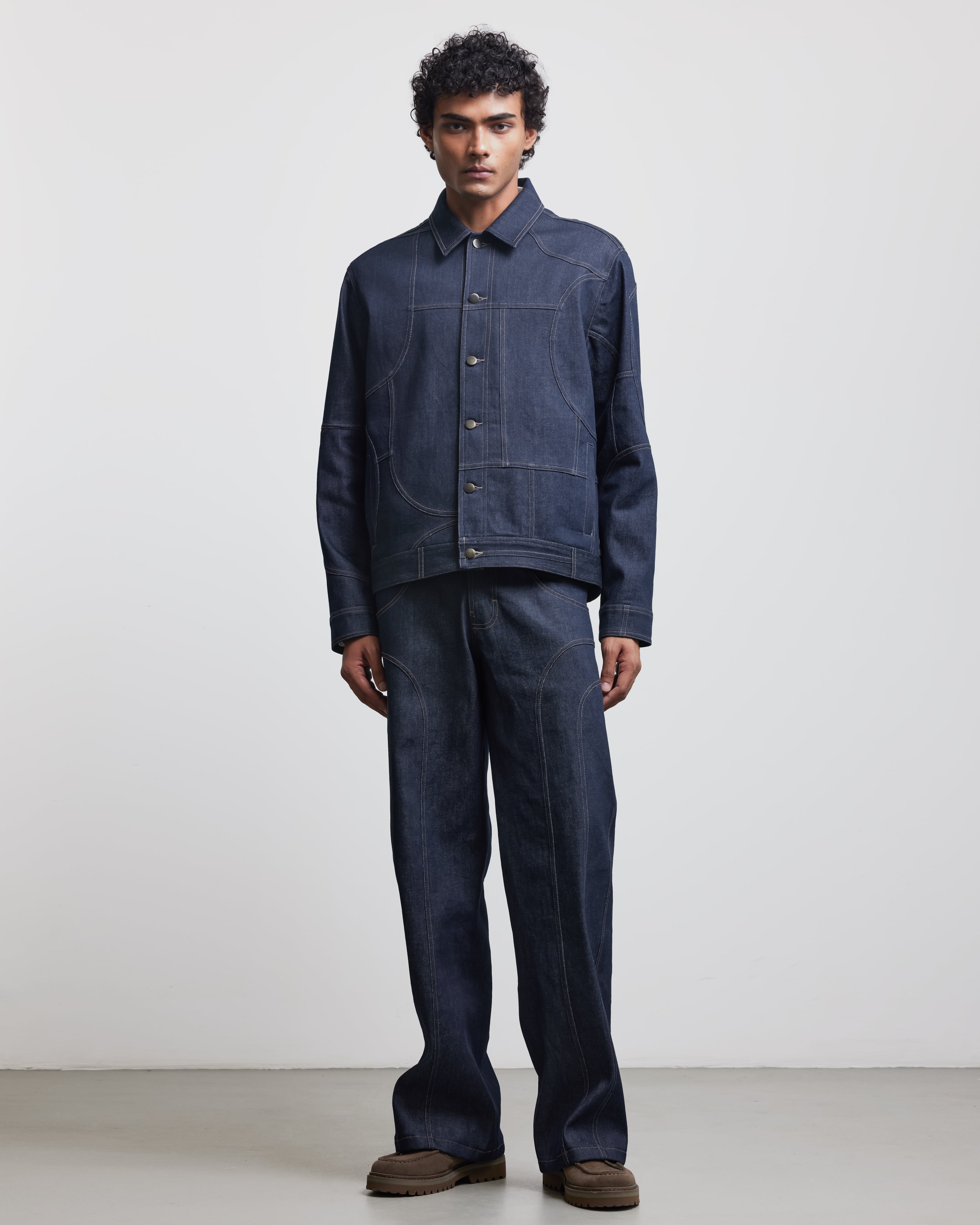 COUNTRYMADE Jackets BAUHUAS PATCHWORK TRUCKER veste denim selvedge