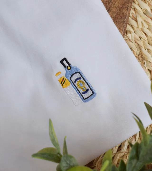 Juste Un T-shirt T-shirts Brodés Bombay Tonic t-shirt brodé