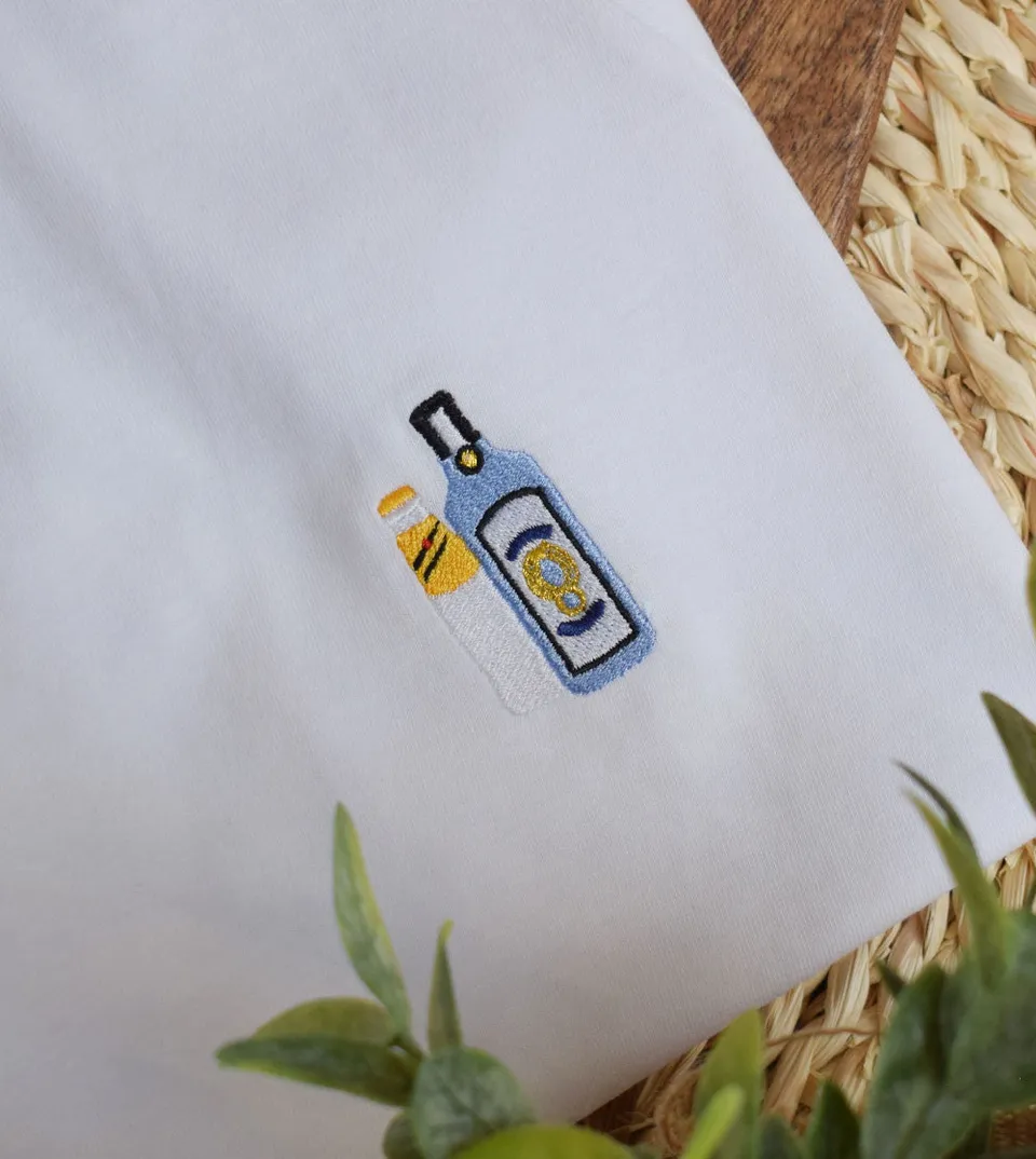 Juste Un T-shirt T-shirts Brodés Bombay Tonic t-shirt brodé