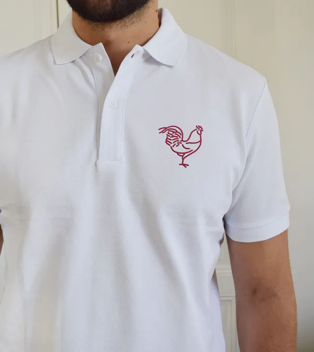 Juste Un T-shirt Polos Coq polo brodé