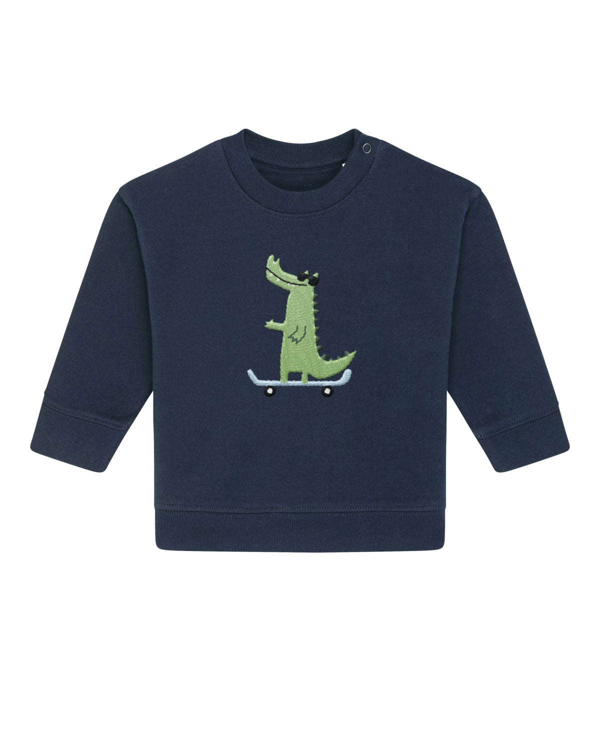 Juste Un T-shirt Bébé CroCroDile sweat brodé coton biologique