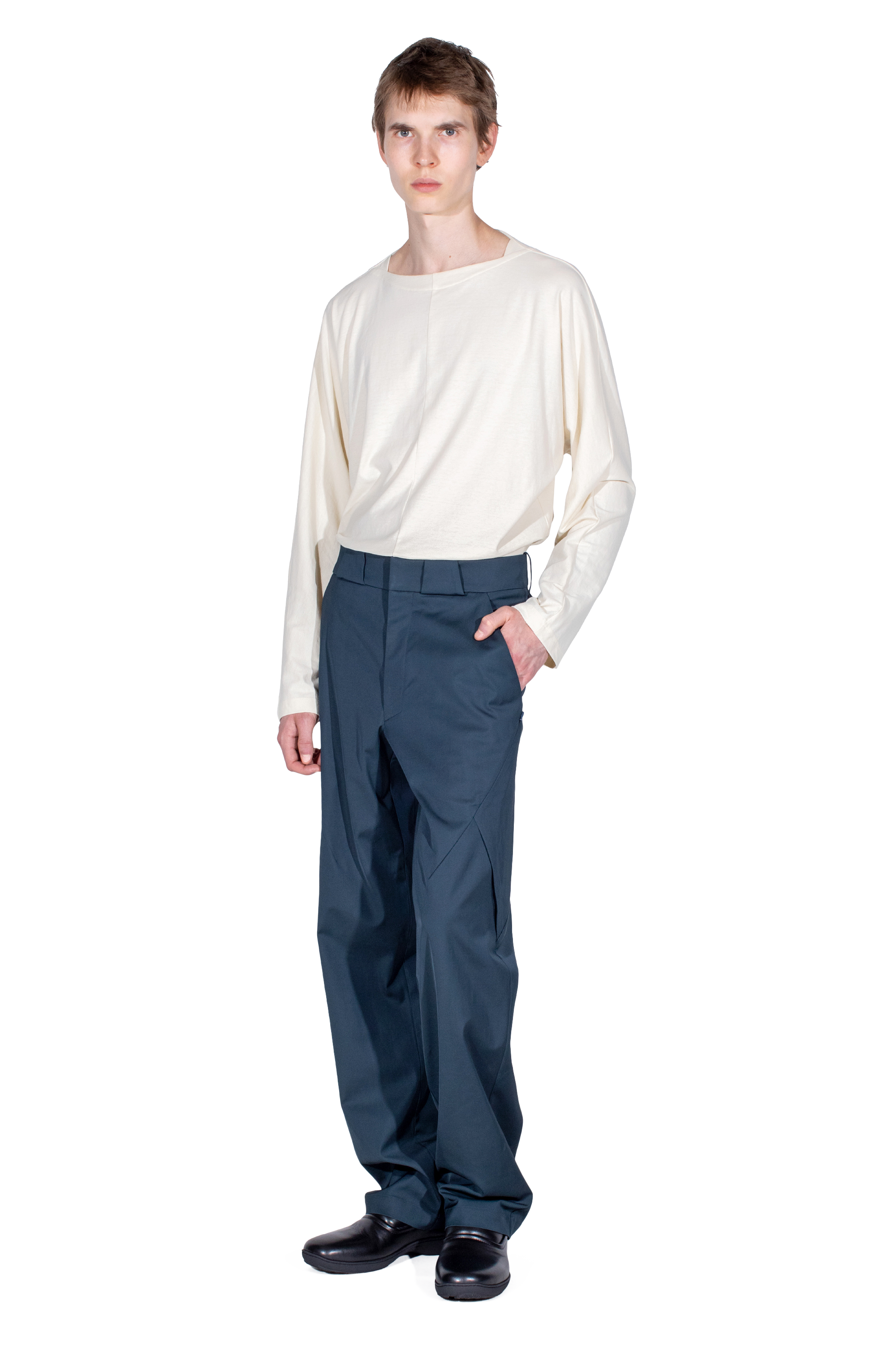 Kiko Kostadinov Bottoms ERDIKO Trousers pantalon bleu pétrole