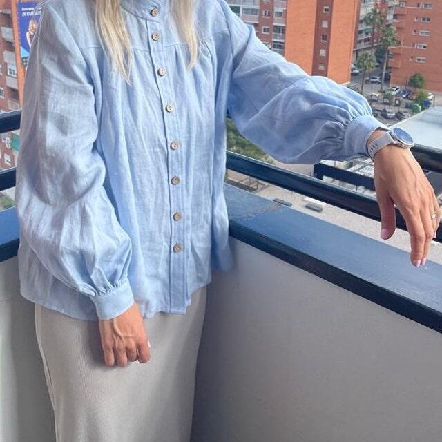 Laumė linen Linen Tops Indraja chemise en lin femme XS blanc crème