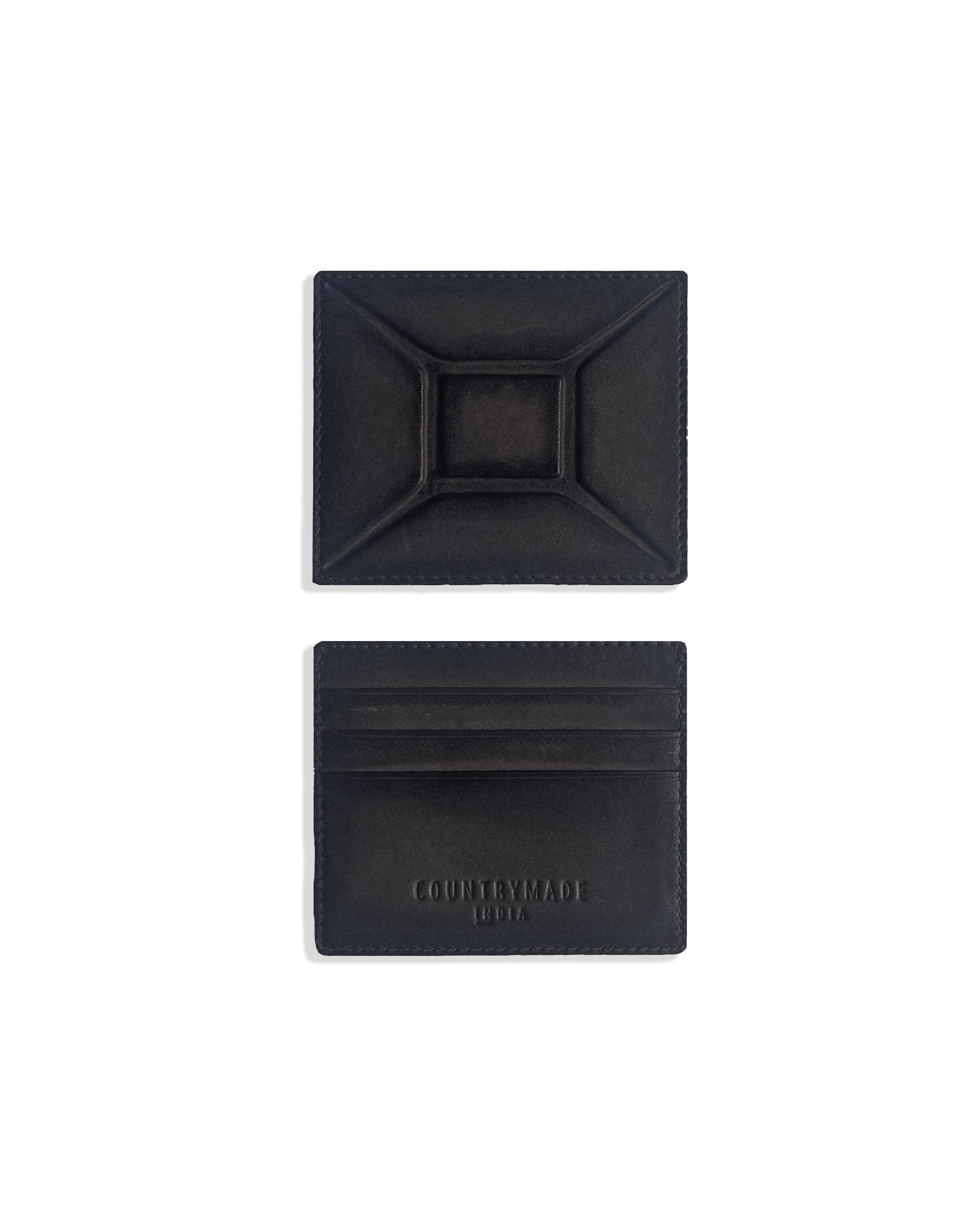 COUNTRYMADE Countrymade Leather Goods Jerrycan Cardholder porte-cartes en cuir patiné