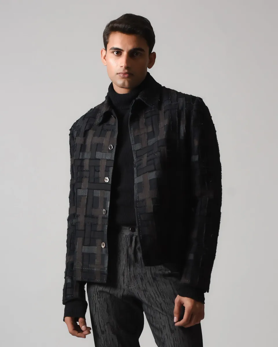 COUNTRYMADE Jackets COMA Checkered Jacket veste soie lin à carreaux