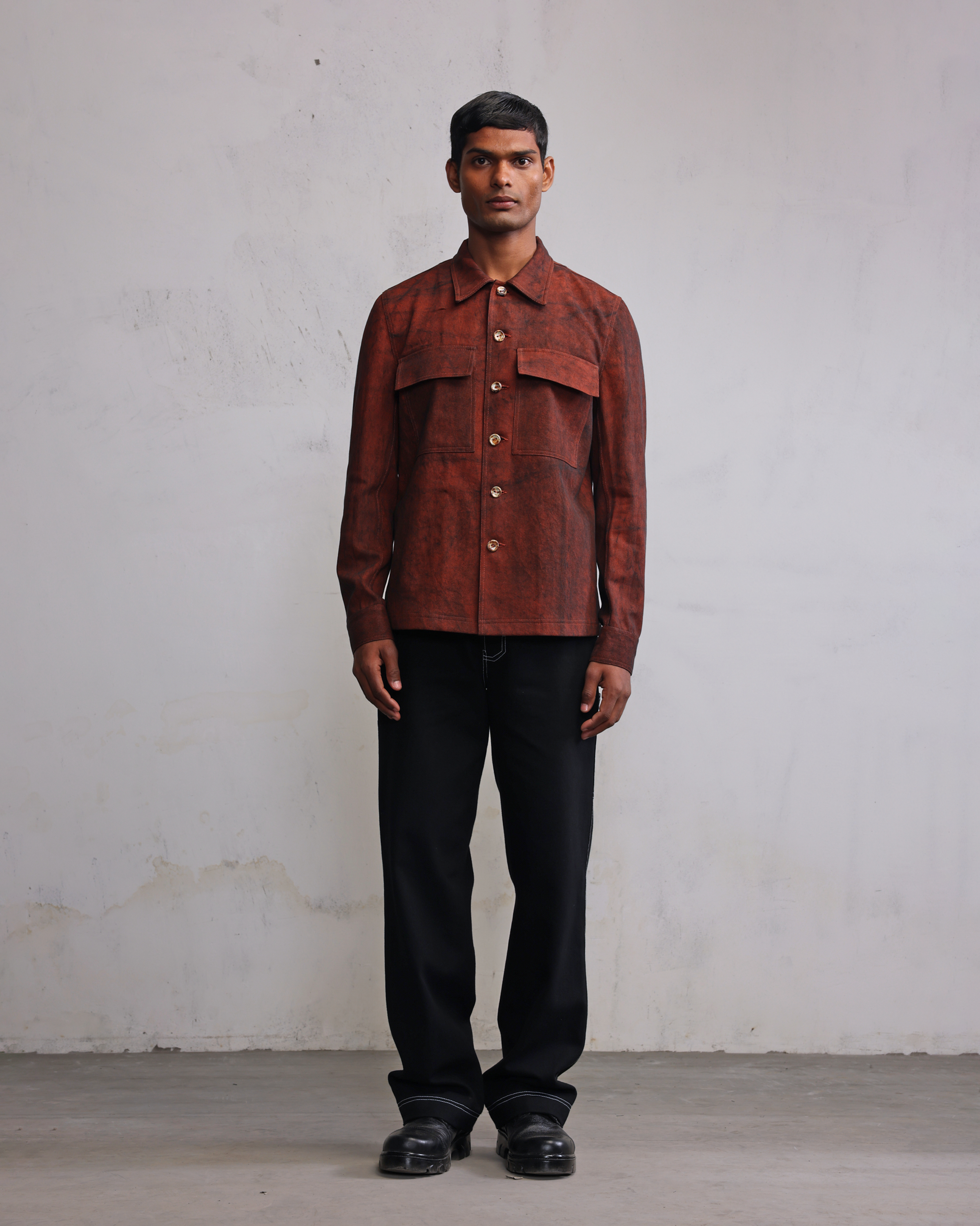COUNTRYMADE Jackets Rust coated denim jacket veste en denim enduit rouille