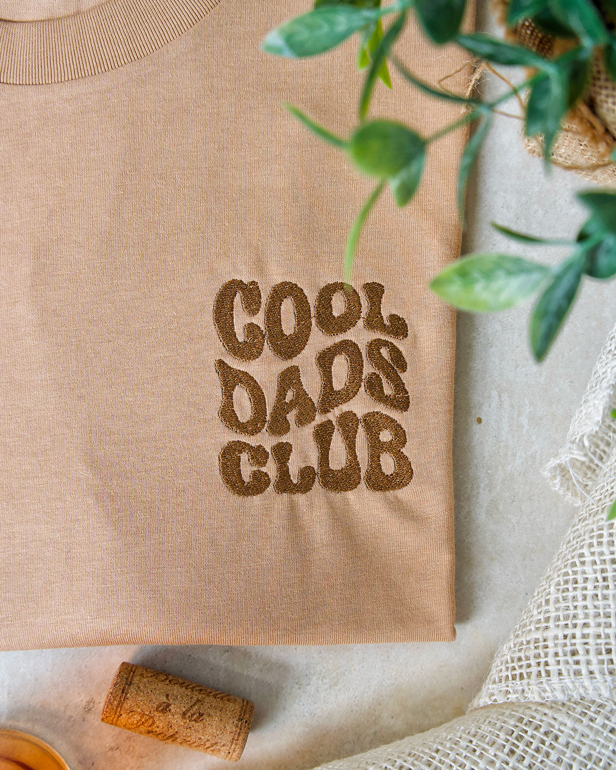 Juste Un T-shirt T-shirts Brodés Cool Dads Club t-shirt homme coton bio