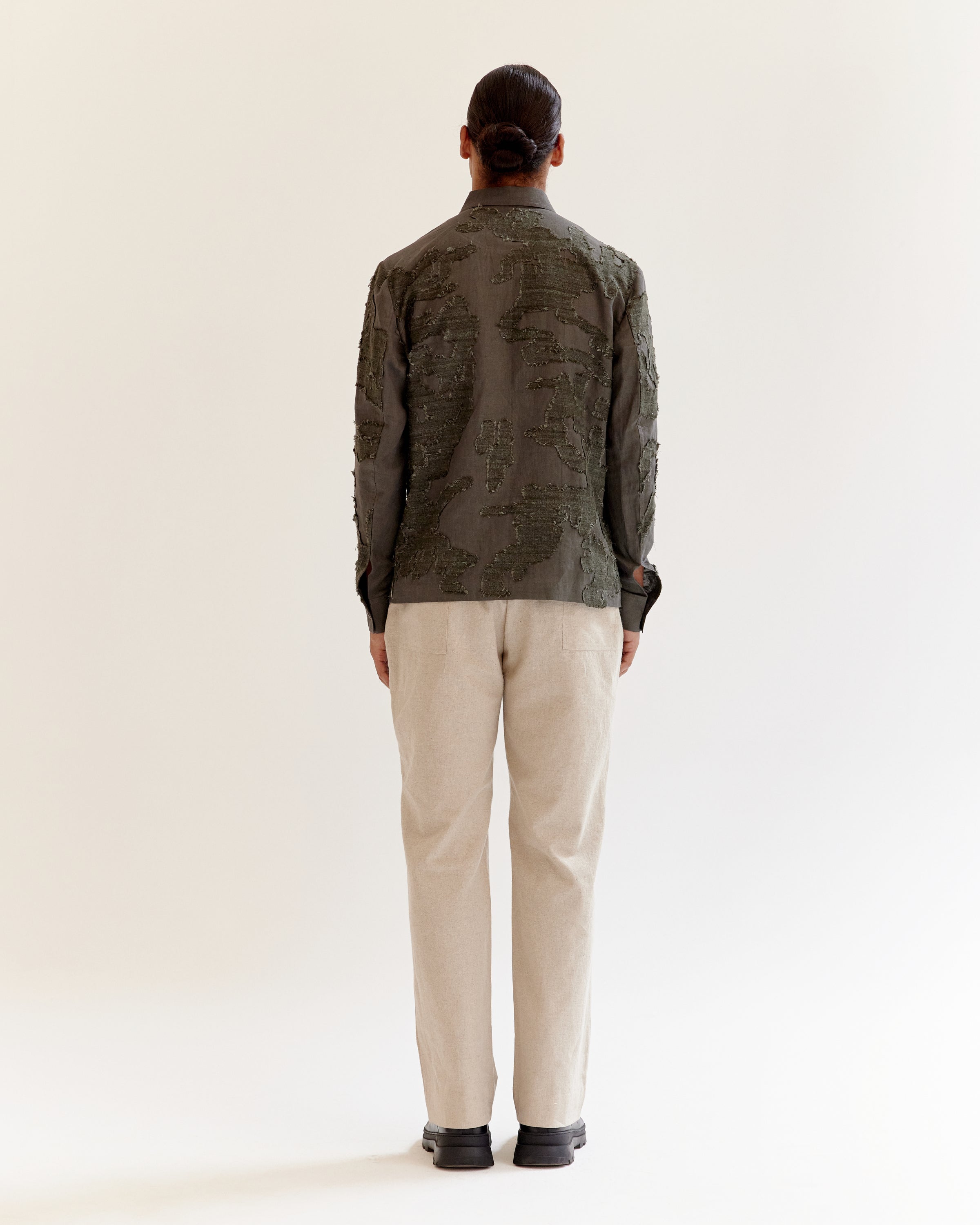 COUNTRYMADE Shirts Eroded Camo Overshirt surchemise lin soie eri