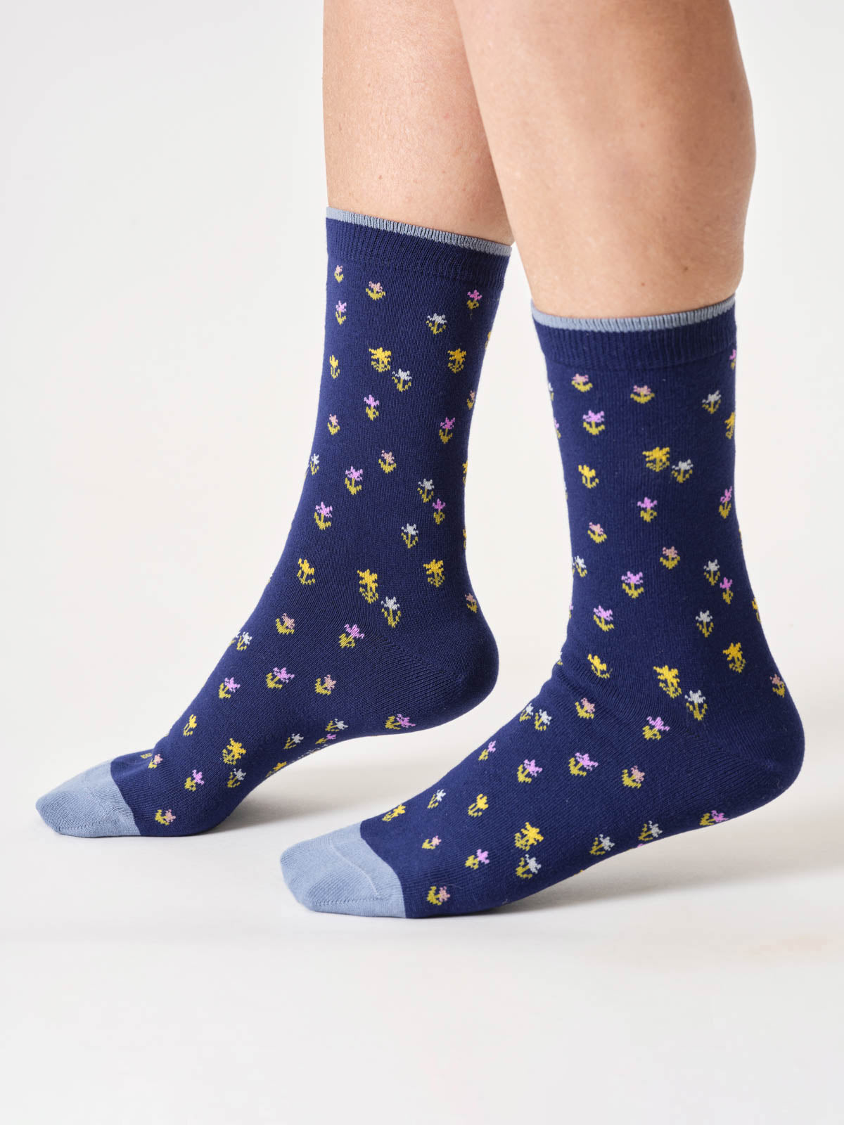 Thought Chaussettes femme Ditsy chaussettes bleues en bambou