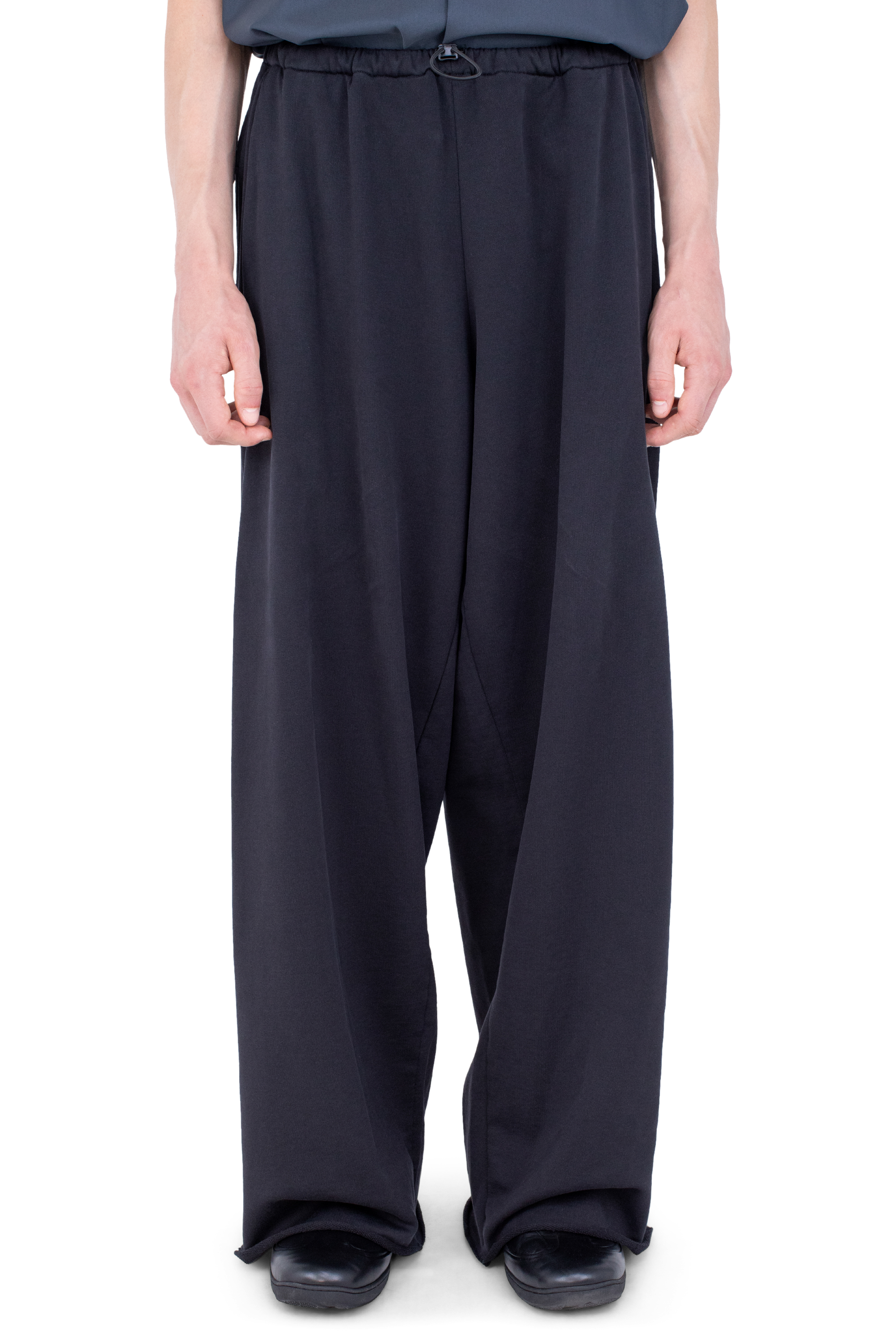 Kiko Kostadinov Bottoms VELEKA Wide Trousers pantalon large Charcoal coton bio